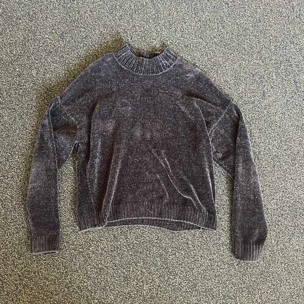 Cozy Gray Knit Sweater